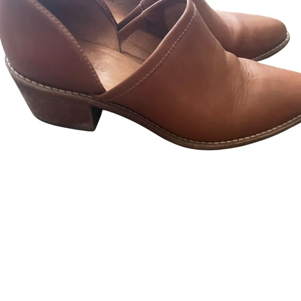Madewell Women's Size 8.5‎ Leather Pointed Toe Brady Western Boho Bootie Boots